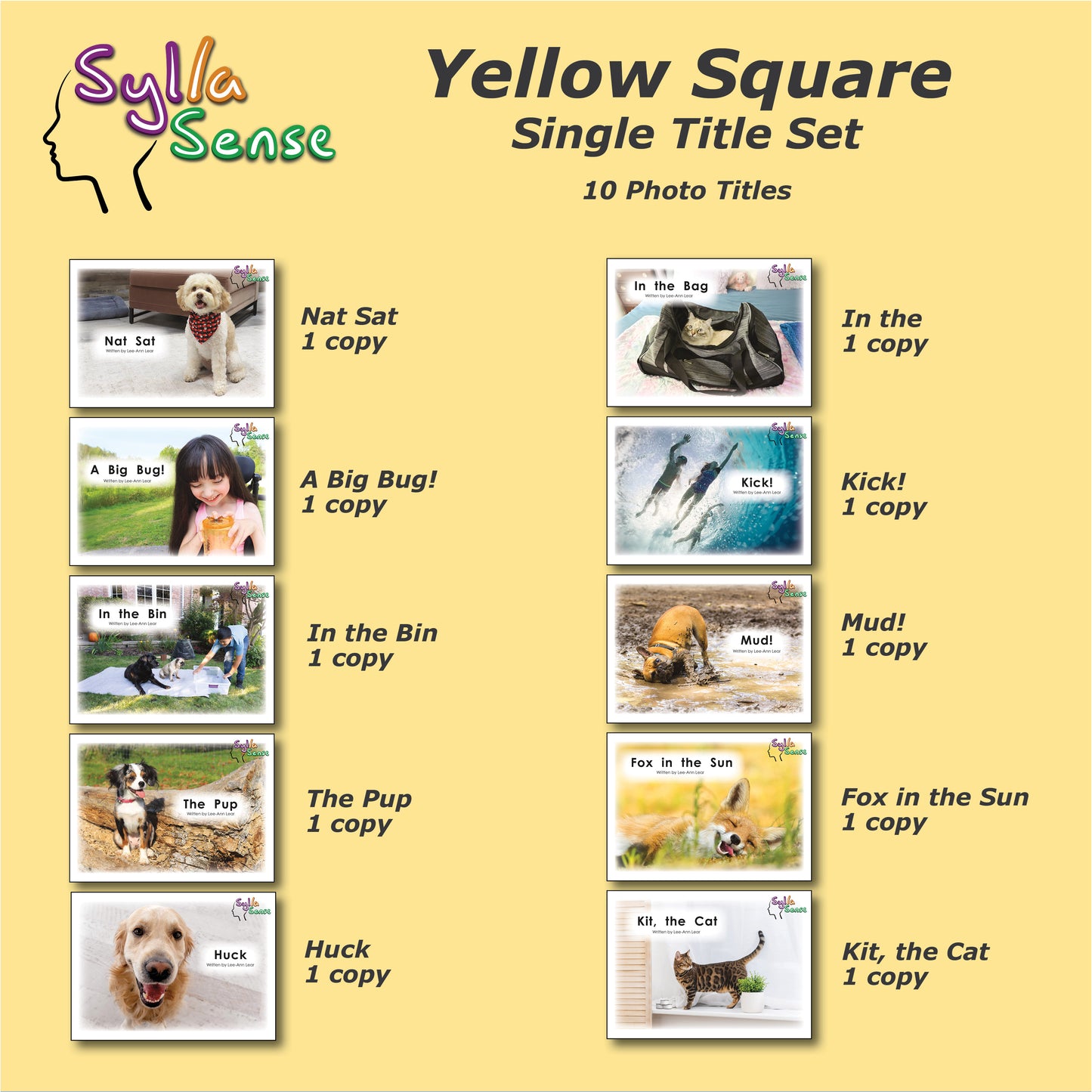 Yellow Square - Single Title Set